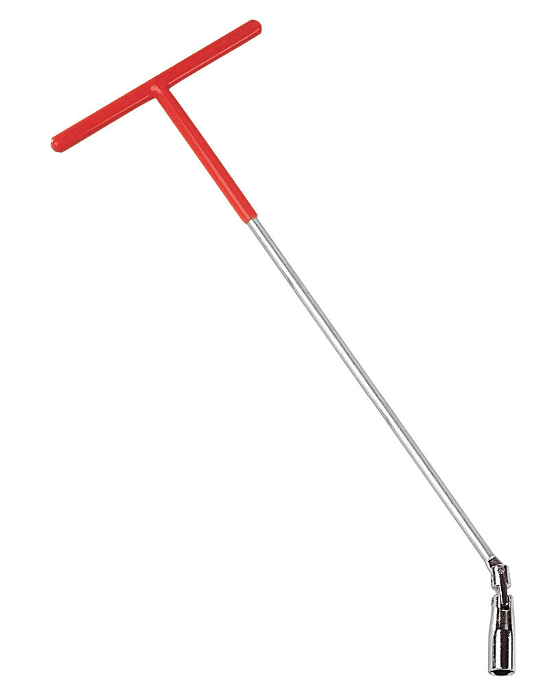 Chiave svitacandele snodabile manico lungo - 16 mm