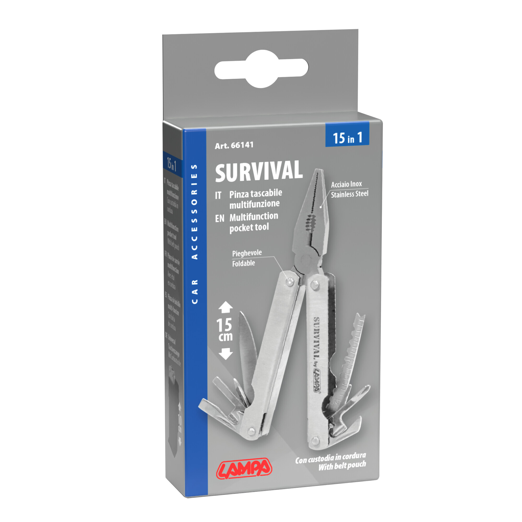 15 in 1 pinza tascabile survival multifunzione da 6” - immagine 2