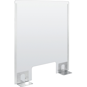 Schermo protettivo parafiato con feritoia per banconi e scrivanie - 660x760 mm