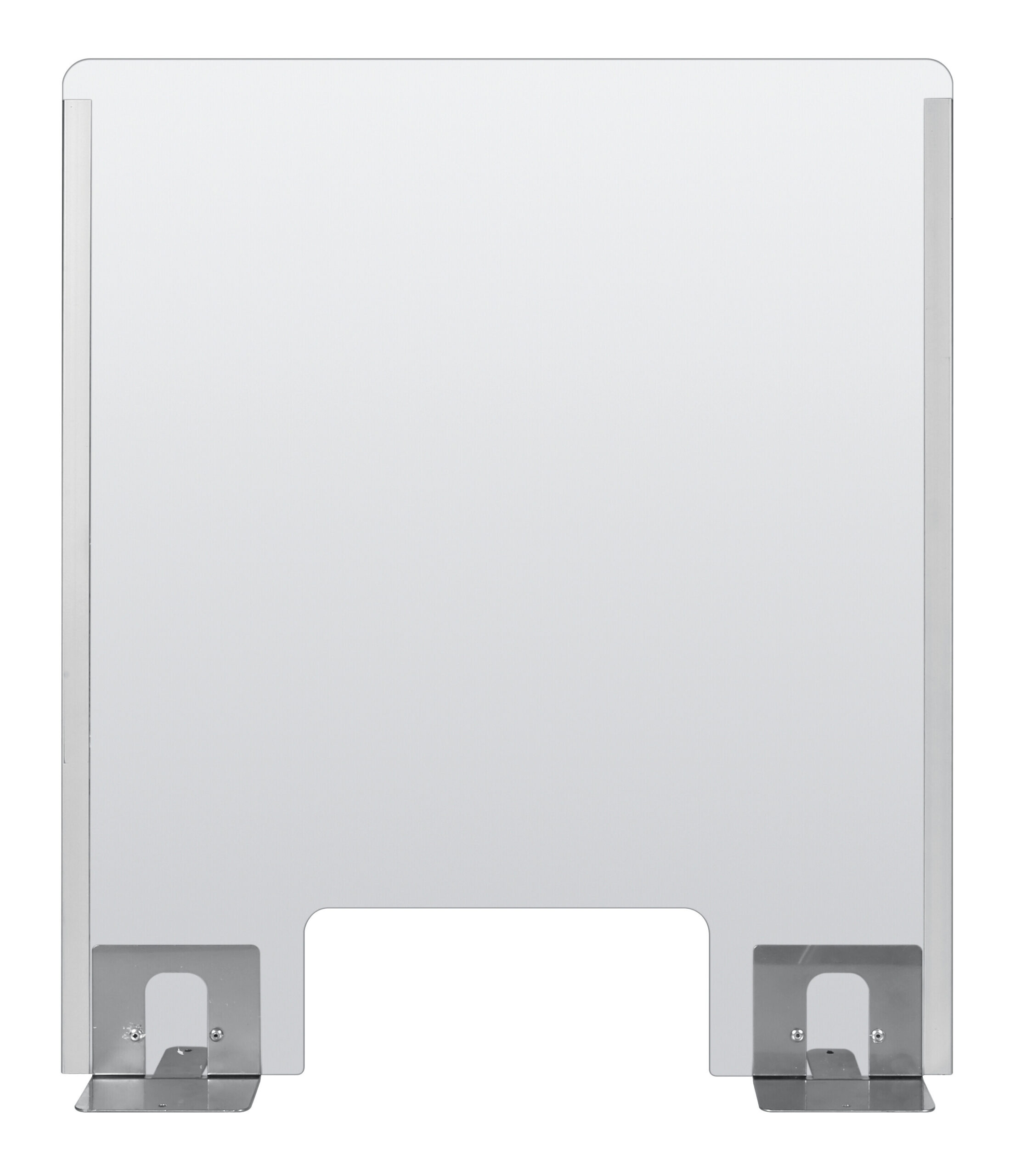 Schermo protettivo parafiato con feritoia per banconi e scrivanie - 660x760 mm - immagine 2