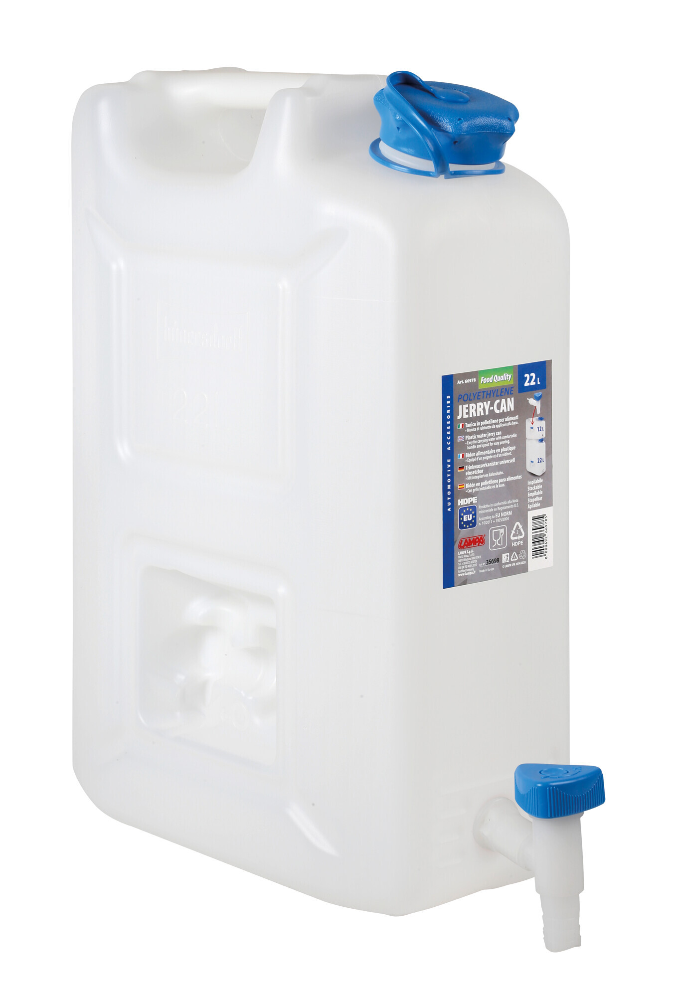 Tanica in polietilene con rubinetto per uso alimentare - 22 L - immagine 3