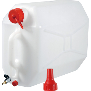 Tanica in polietilene con rubinetto in metallo - 15 L - Orizzontale