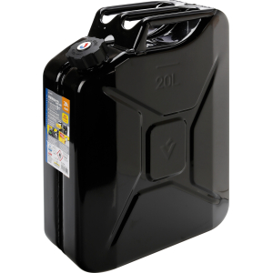 Premium, tanica carburante in metallo - 20 L - Nero