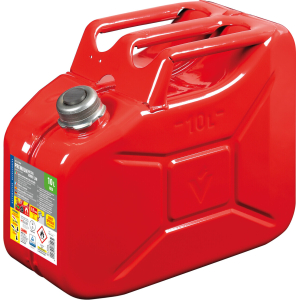 Premium, tanica carburante in metallo - 10 L - Rosso