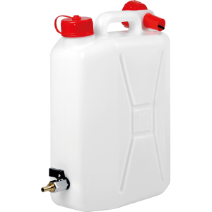 Tanica in polietilene con rubinetto in metallo - 10 L - Verticale