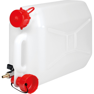 Tanica in polietilene con rubinetto in metallo - 10 L - Orizzontale