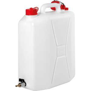 Tanica in polietilene con rubinetto in metallo - 20 L - Verticale