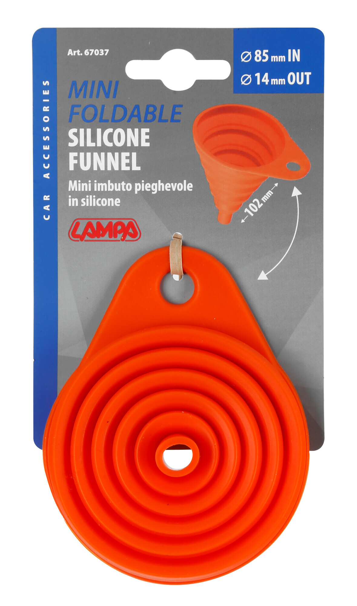 Mini imbuto pieghevole in silicone - immagine 5