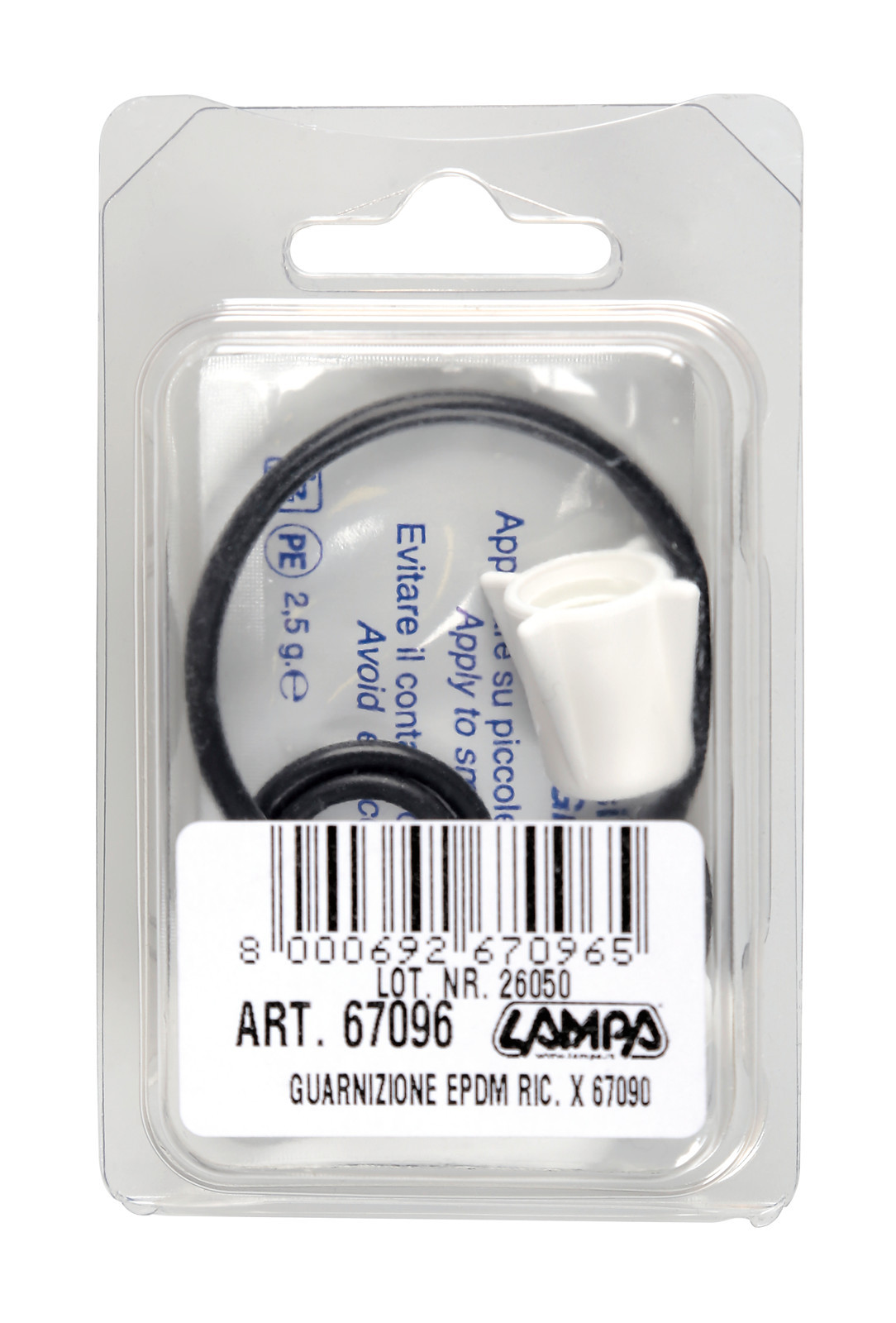 Kit ricambi e guarnizioni in “Epdm“per art. 67090 - immagine 2