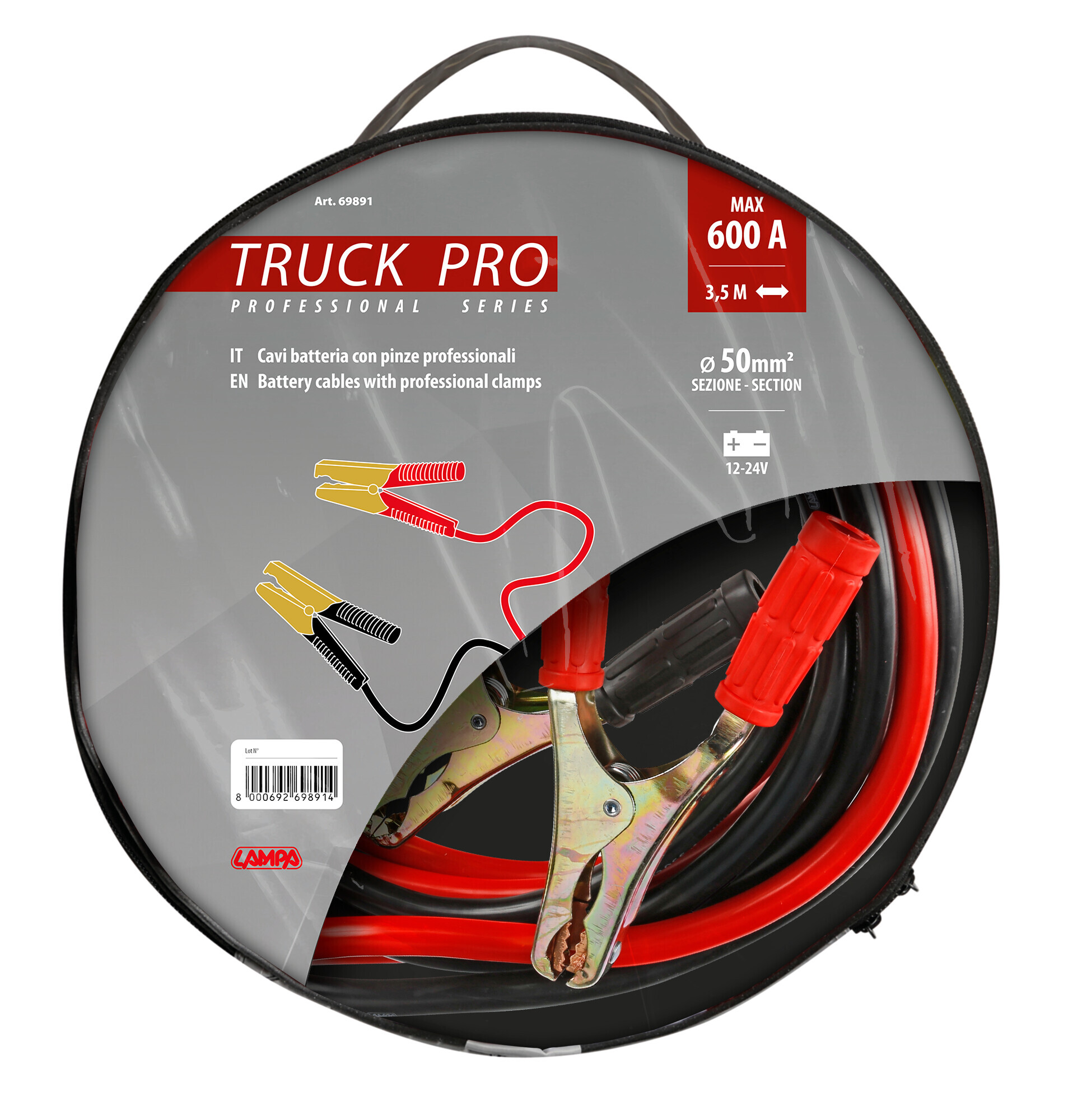 Cavi Batteria Truck-Pro - 350 cm - 600 A - 50 mm² - immagine 6