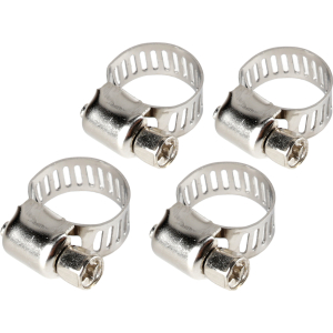 Fascette stringitubo in acciaio inox - set 4 pz - ↔ 8 mm - Ø 8-12 mm