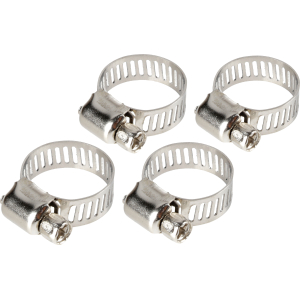 Fascette stringitubo in acciaio inox - set 4 pz - ↔ 8 mm - Ø 13-19 mm