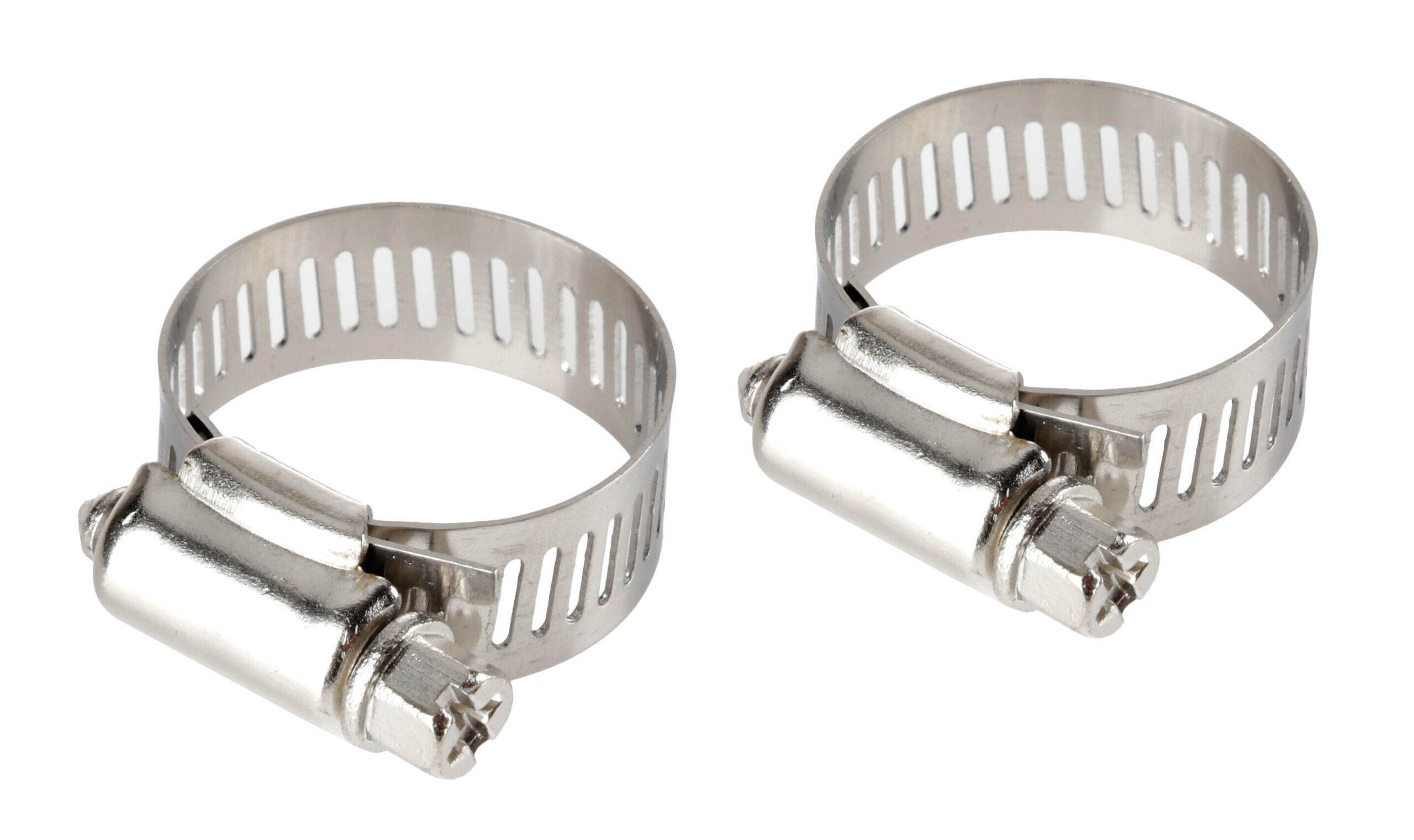 Fascette stringitubo in acciaio inox - set 2 pz - ↔ 12 mm - Ø 13-23 mm