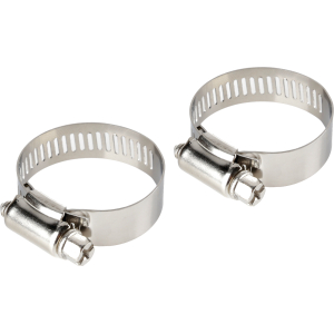 Fascette stringitubo in acciaio inox - set 2 pz - ↔ 12 mm - Ø 21-38 mm