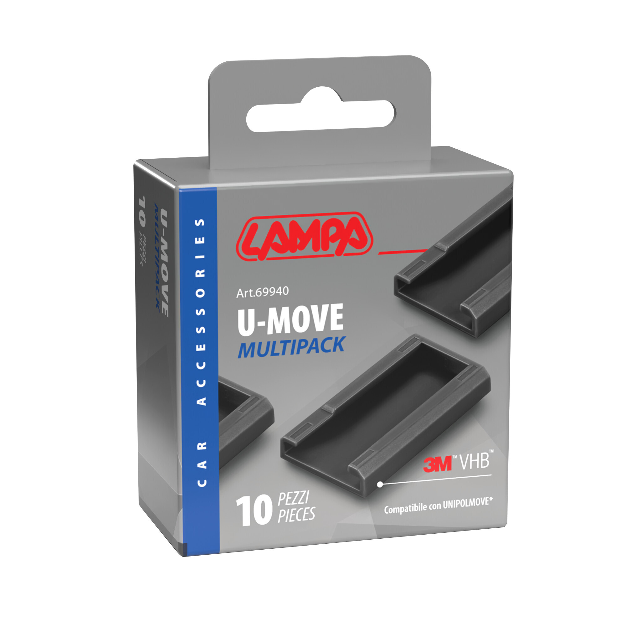 Clip adesiva compatibile con U-Move - Set 10 pz - immagine 2