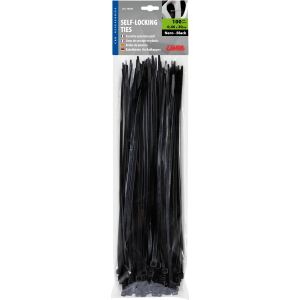 Fascette fermacavo 100 pz - 30 cm - Nero