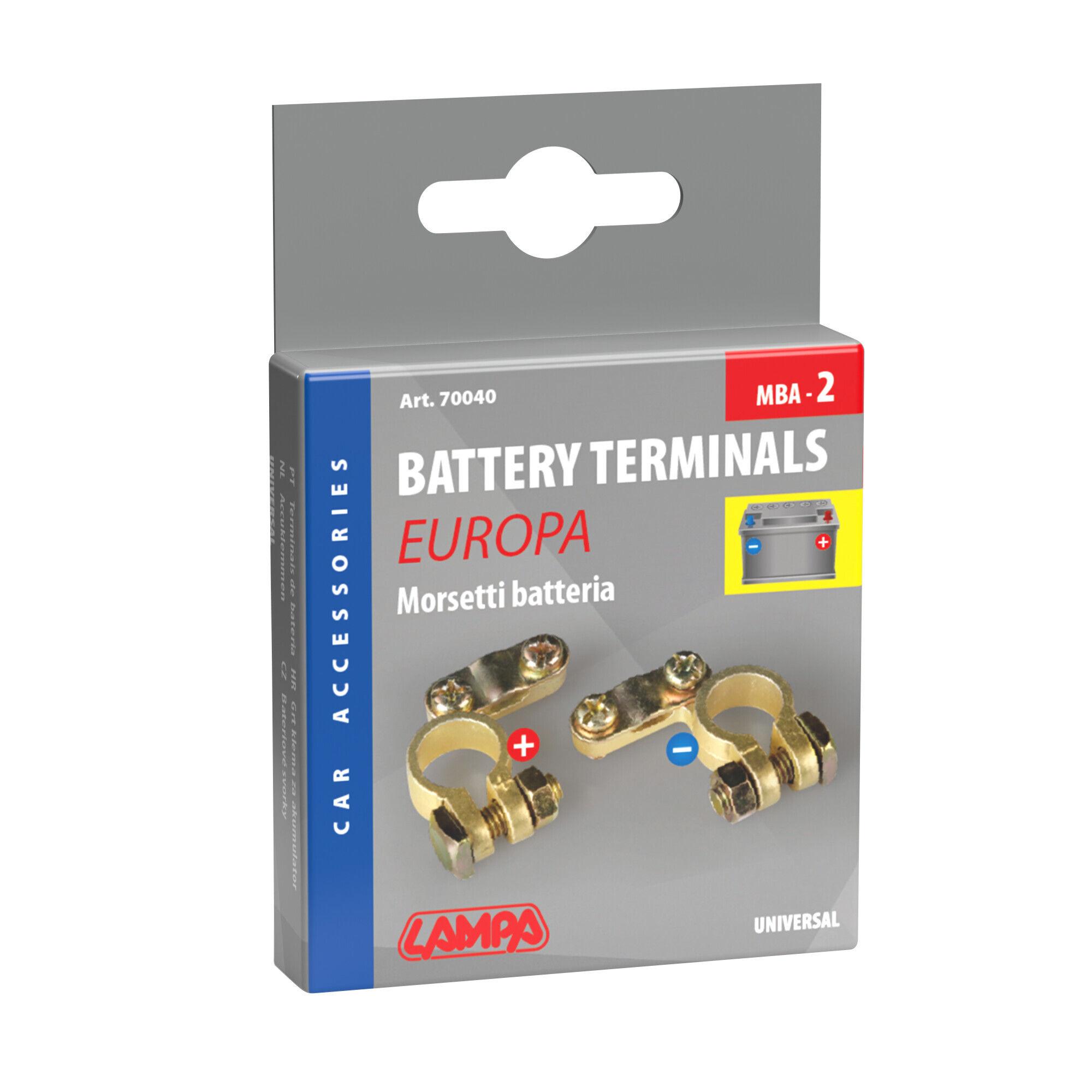 Coppia morsetti batteria modello Europa - immagine 2