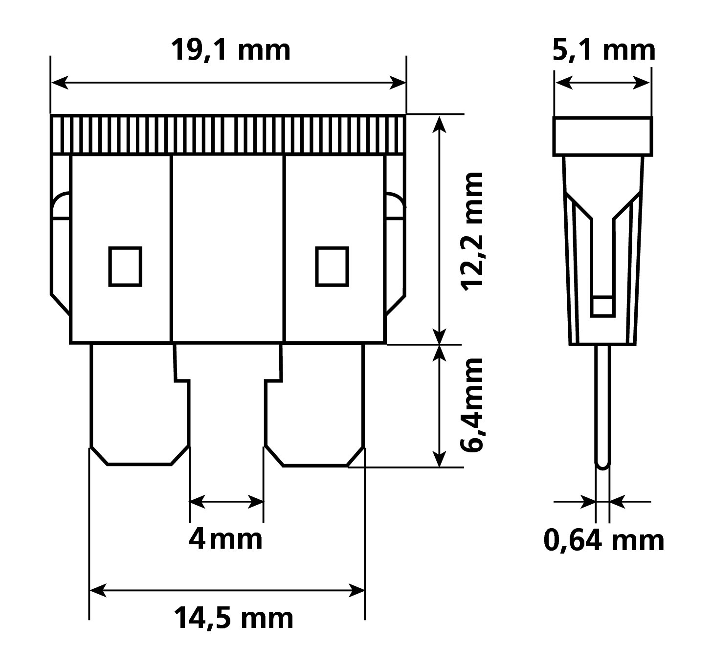 Set 6 fusibili lamellari assortiti, 12/32V - immagine 2
