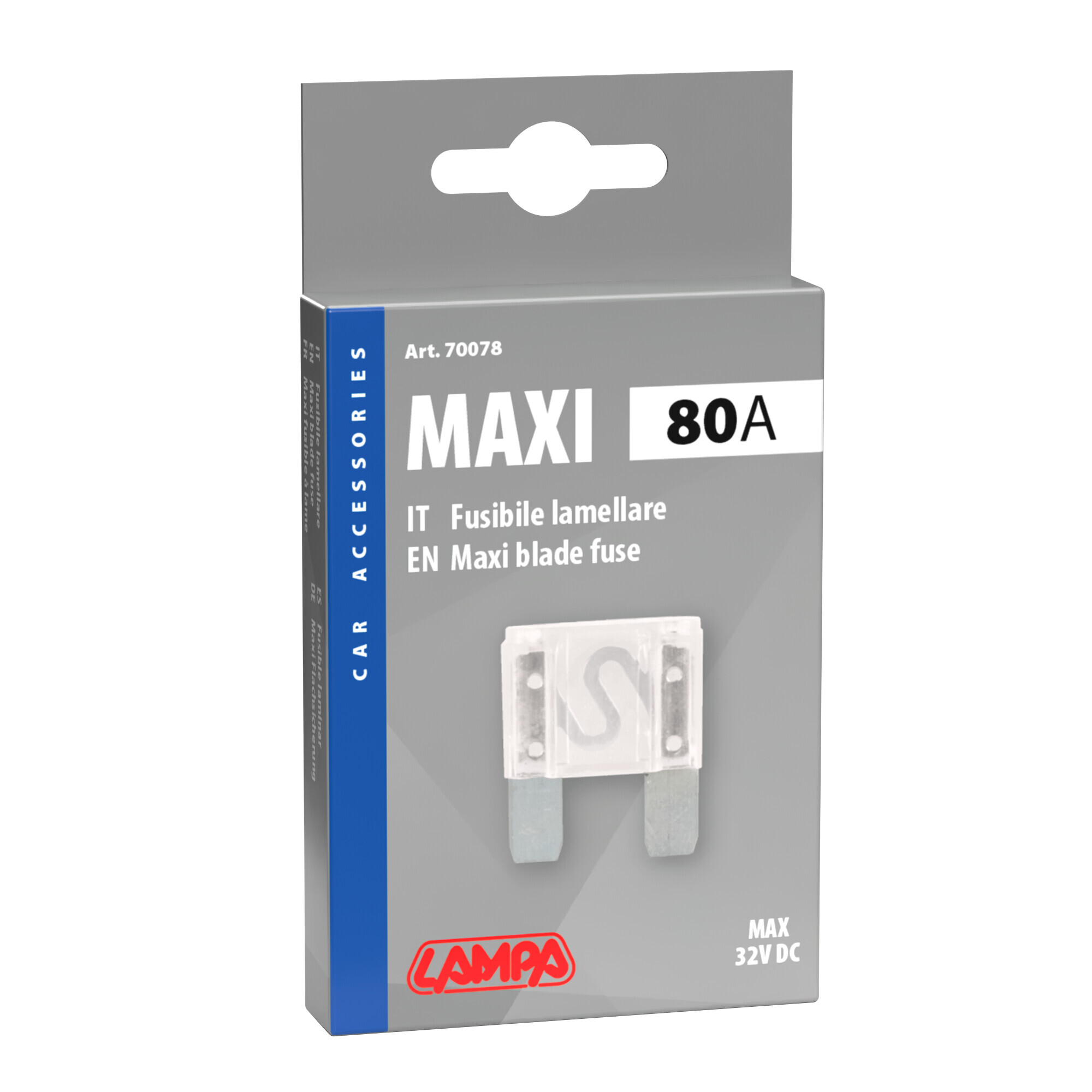 Fusibile lamellare Maxi, 12/32V - 80A - immagine 2