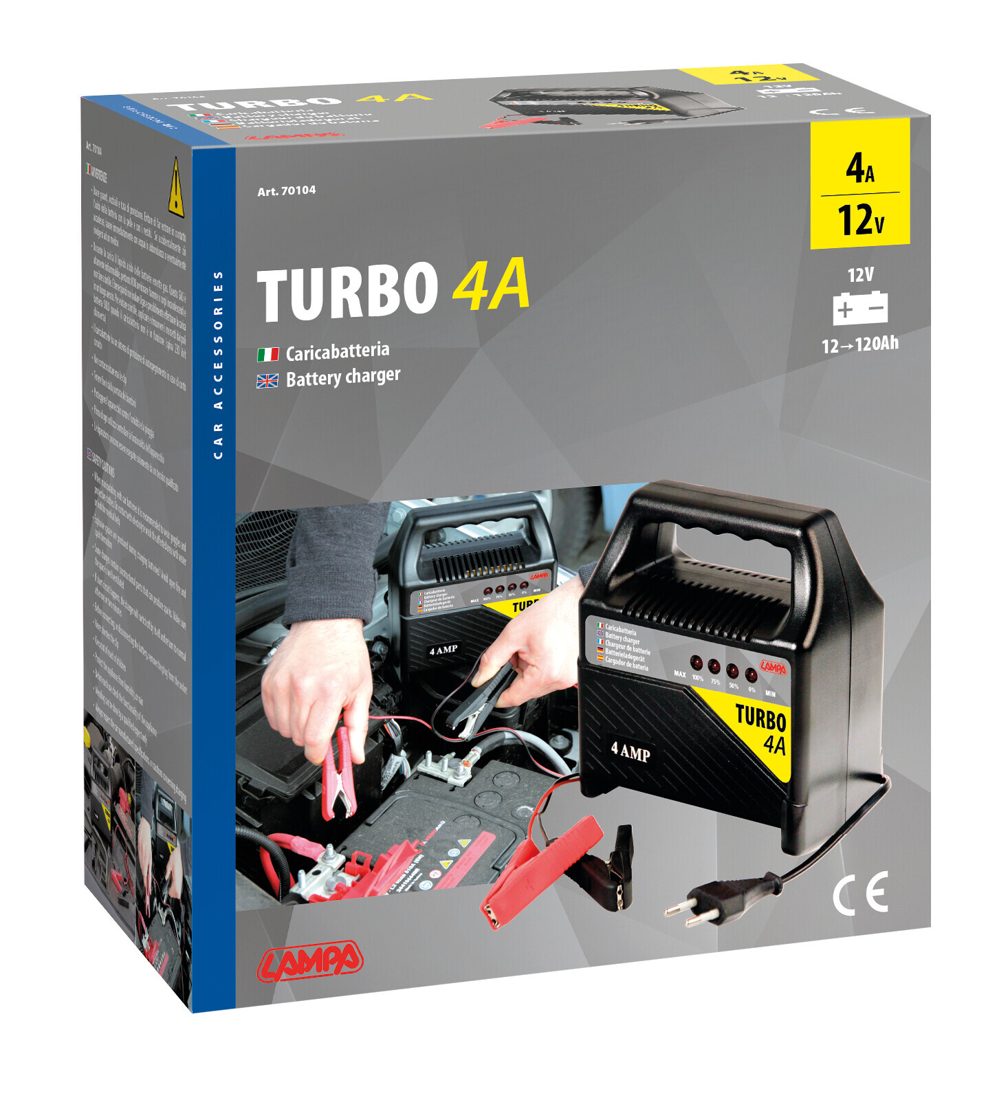Turbo 4 A, caricabatteria 12V - immagine 2