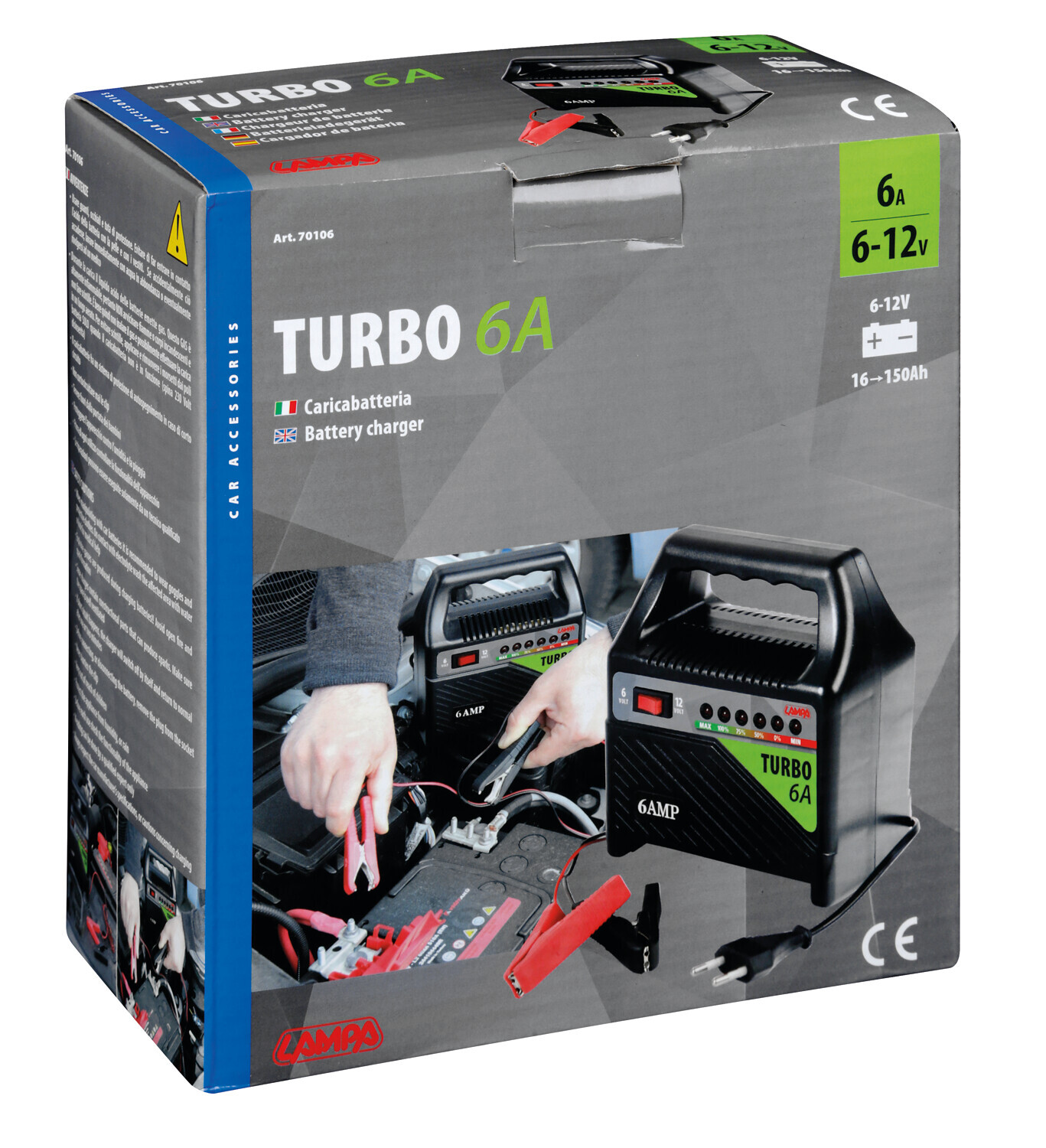 Turbo 6 A, caricabatteria 6/12V - immagine 2
