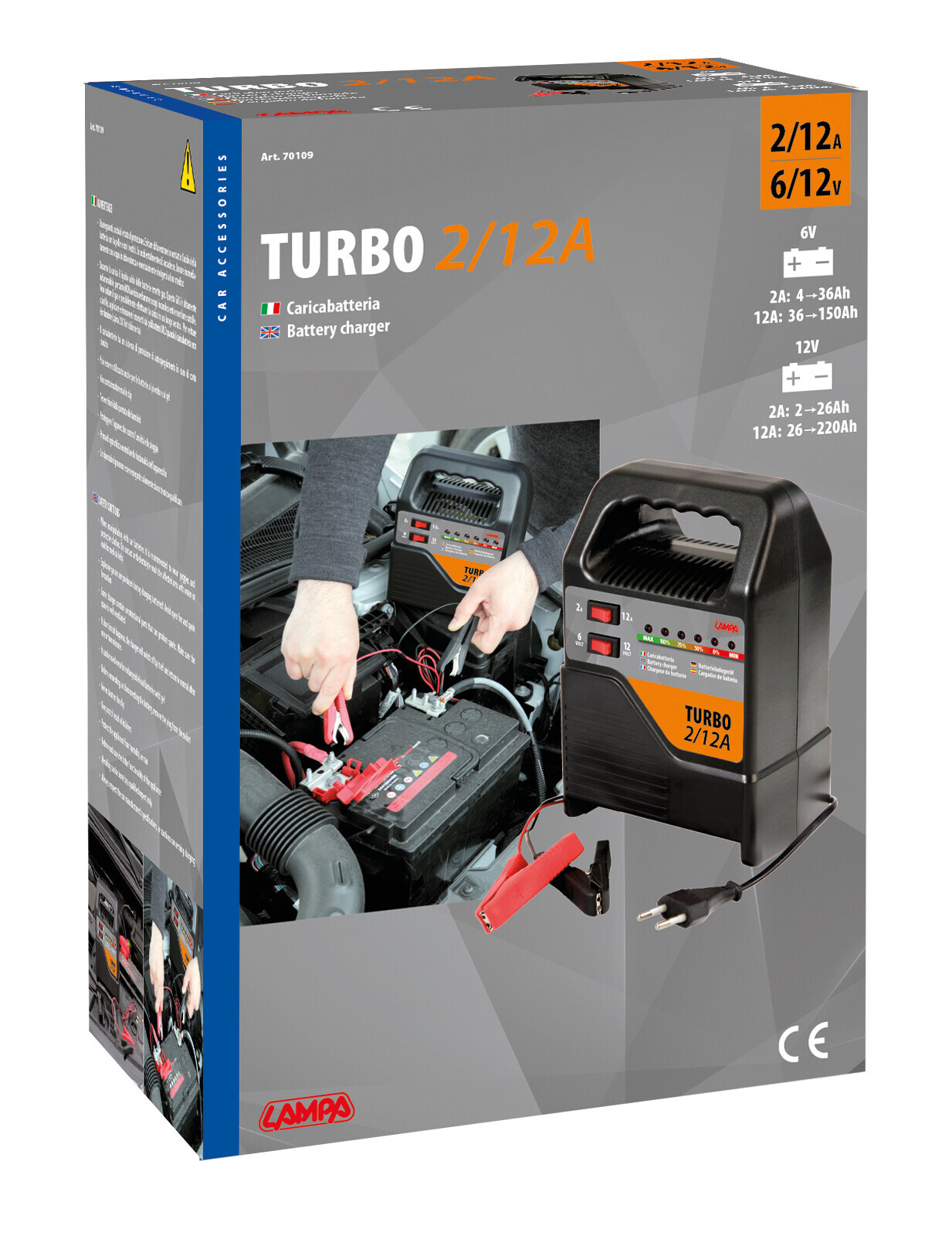 Turbo 2/12 A, caricabatteria 6/12V - immagine 2