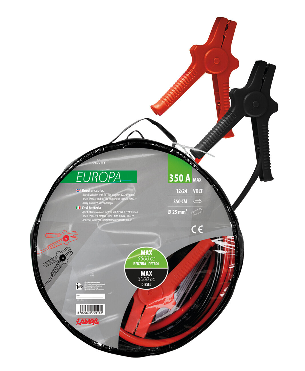 Cavi Batteria Europa - 350 cm - 350 A - 25 mm² - immagine 3
