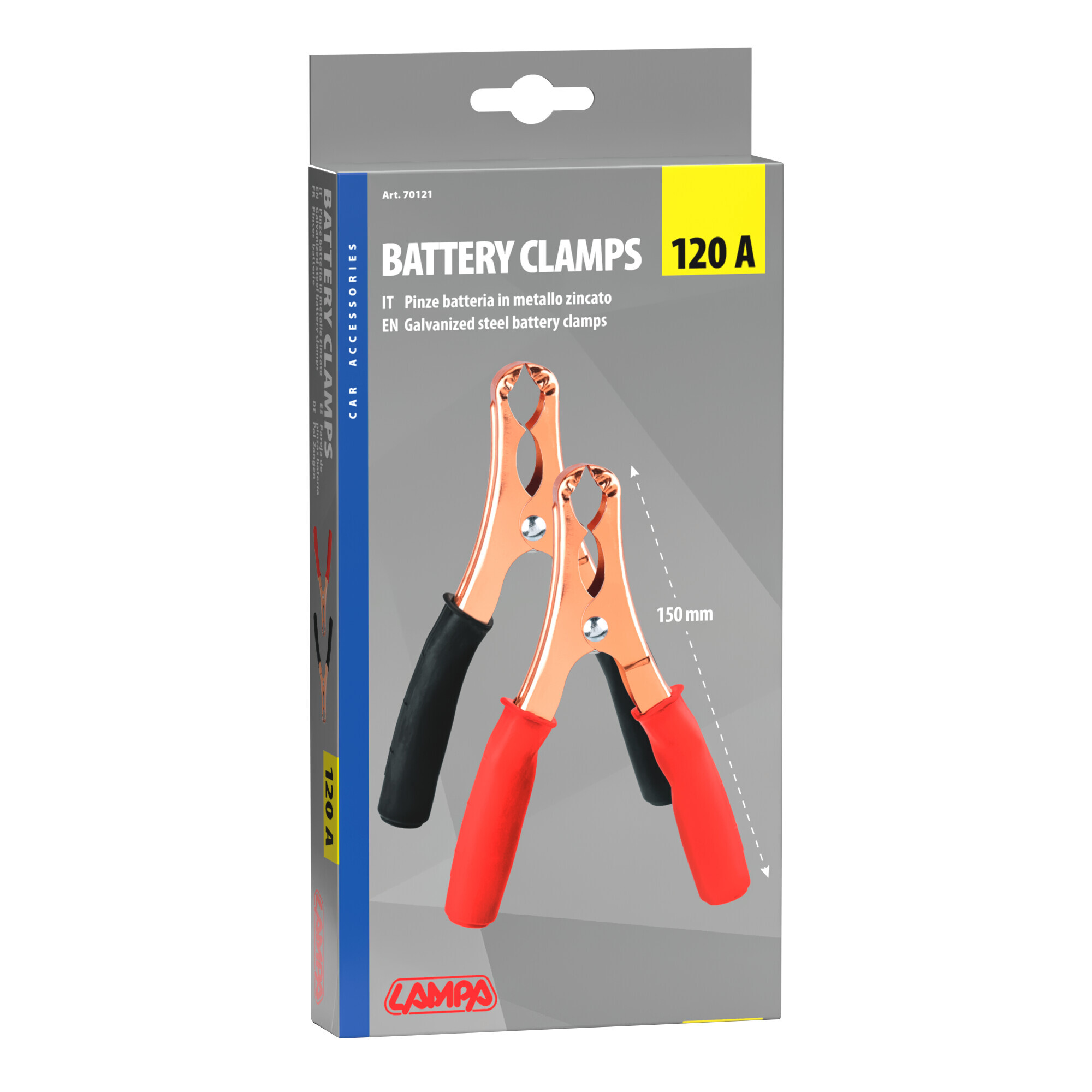Coppia pinze batteria - 15 cm - 120A - immagine 2