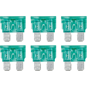 Smart Led, set 6 fusibili lamellari con spia a led, 12/32V - 30A