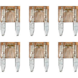 Smart Led, set 6 micro-fusibili lamellari con spia a led, 12/32V - 7,5A