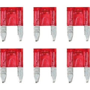 Smart Led, set 6 micro-fusibili lamellari con spia a led, 12/32V - 10A