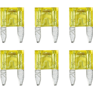 Smart Led, set 6 micro-fusibili lamellari con spia a led, 12/32V - 20A