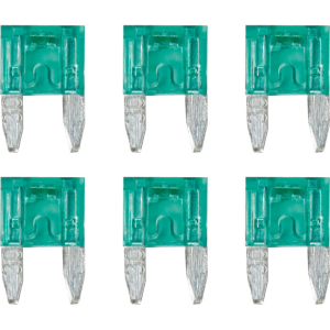 Smart Led, set 6 micro-fusibili lamellari con spia a led, 12/32V - 30A