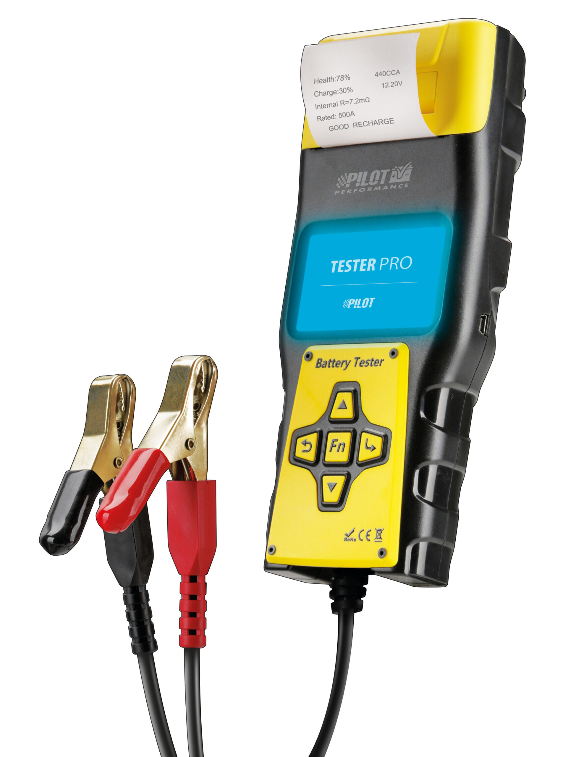 Tester-Pro, tester batterie professionale con stampante termica integrata - immagine 2