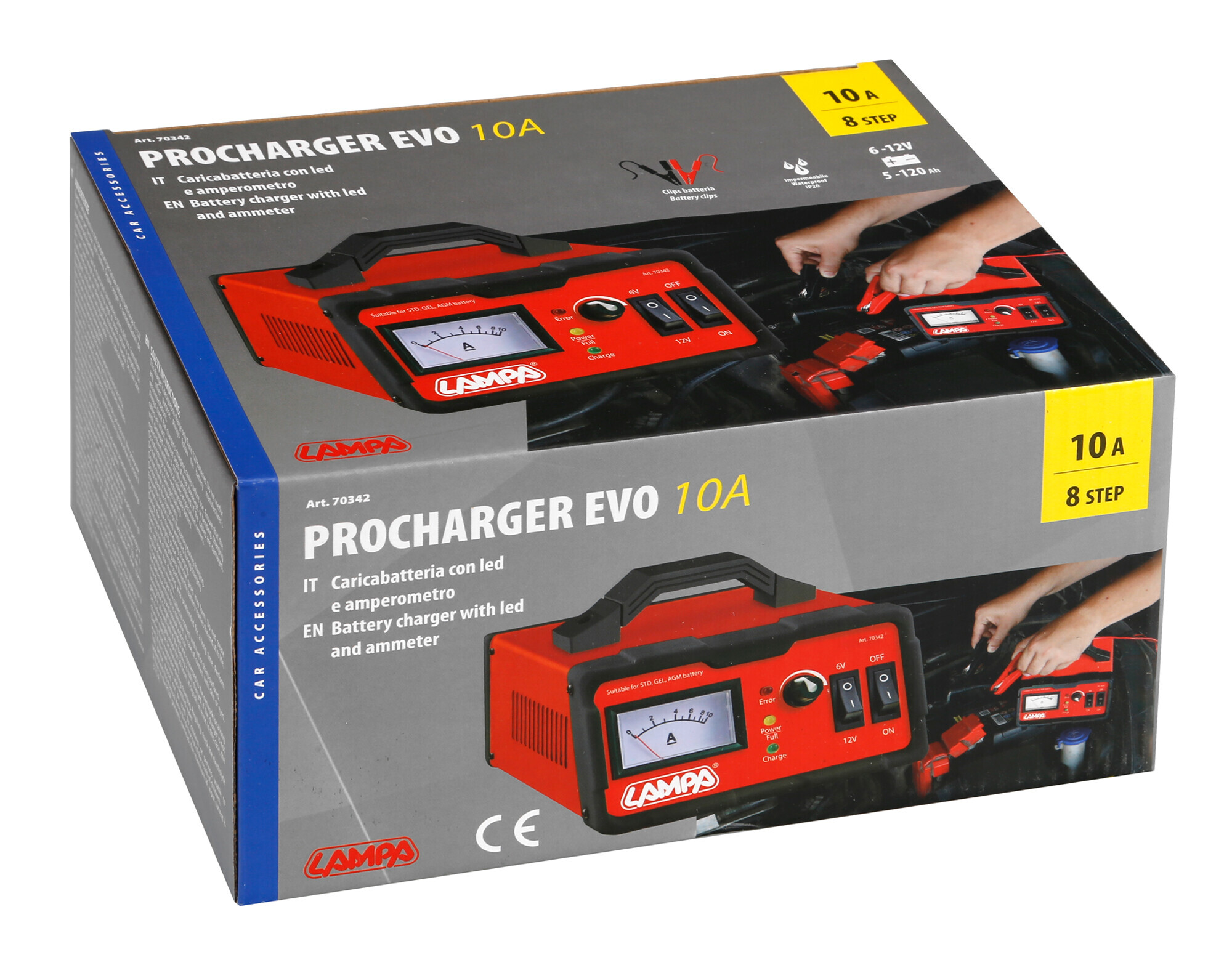 Procharger Evo 10A, caricabatteria 6/12V - immagine 6