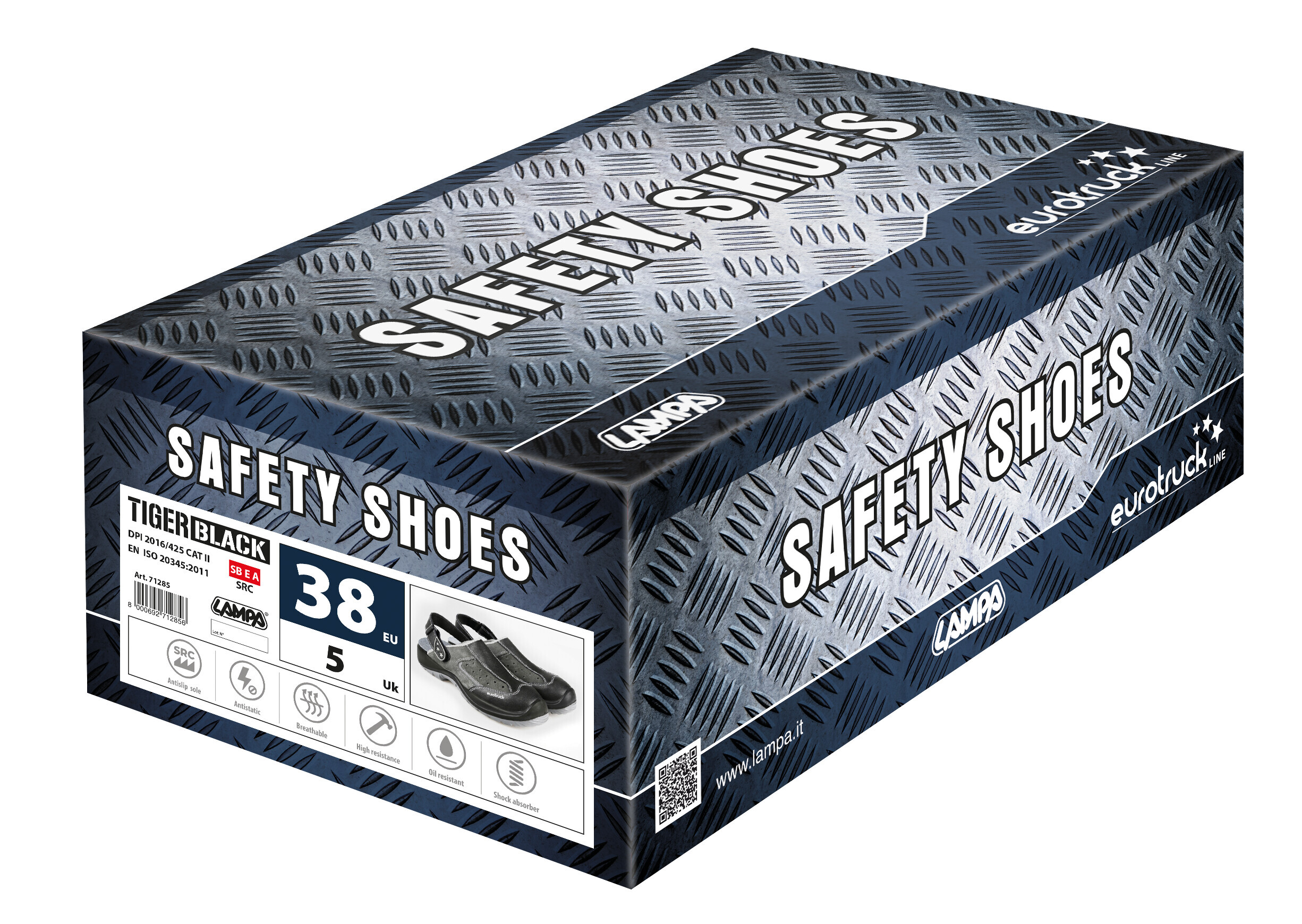 Tiger Black, sabot antinfortunistici - EU 38 - UK 5 - immagine 9