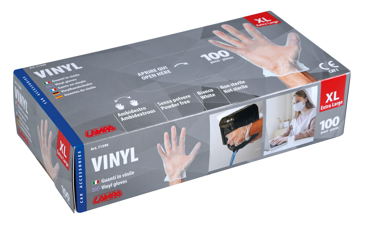 Guanti in vinile - 100 pz - immagine 4