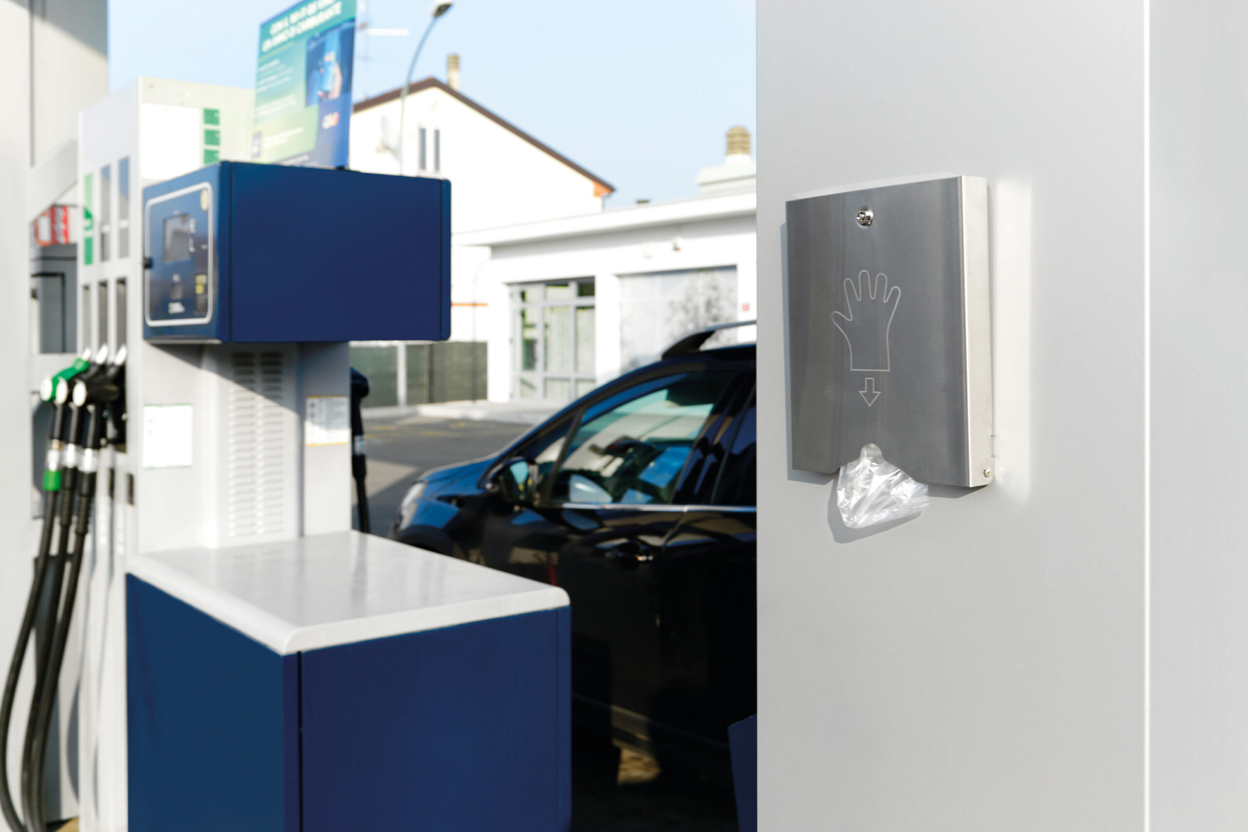 Dispenser in acciaio inox con serratura per guanti monouso - immagine 8