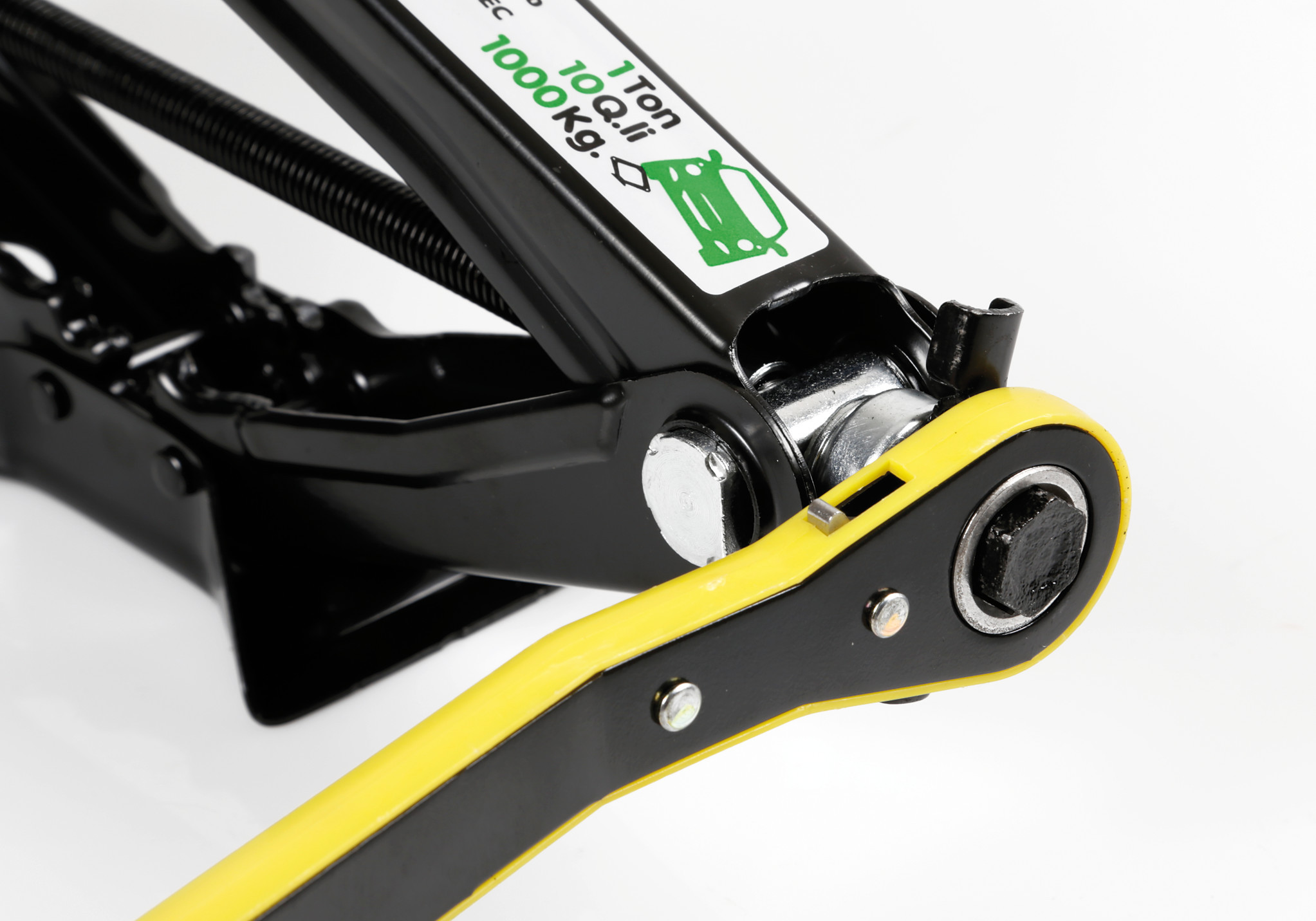 Cric a pantografo con cricchetto - 1.000 kg - immagine 2