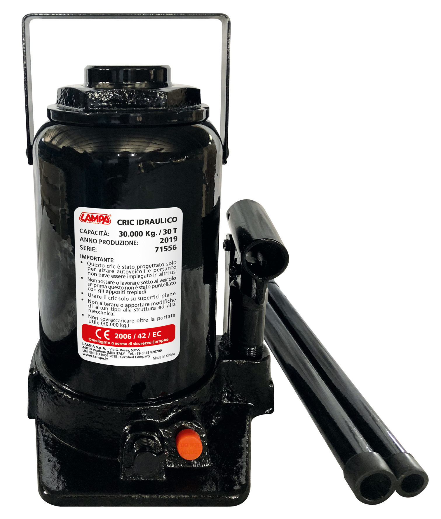 Cric idraulico - 30.000 kg - immagine 2