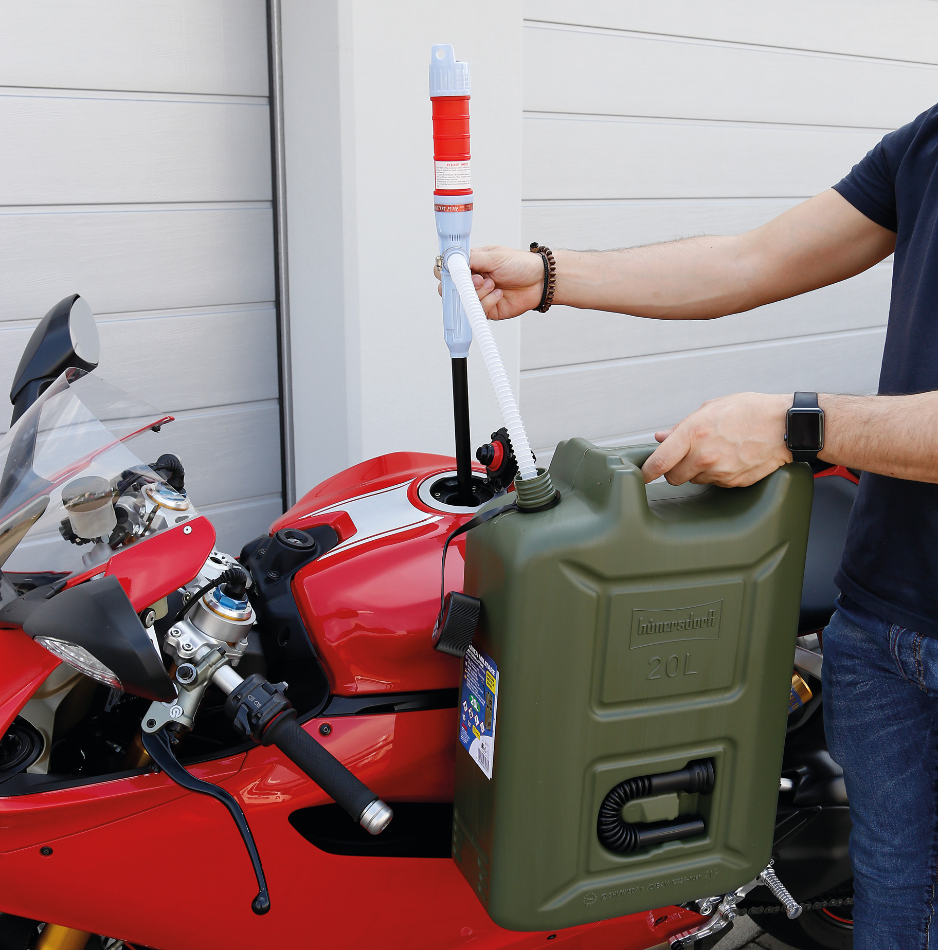 Pompa a batteria per travaso liquidi - 6 L/min - immagine 9