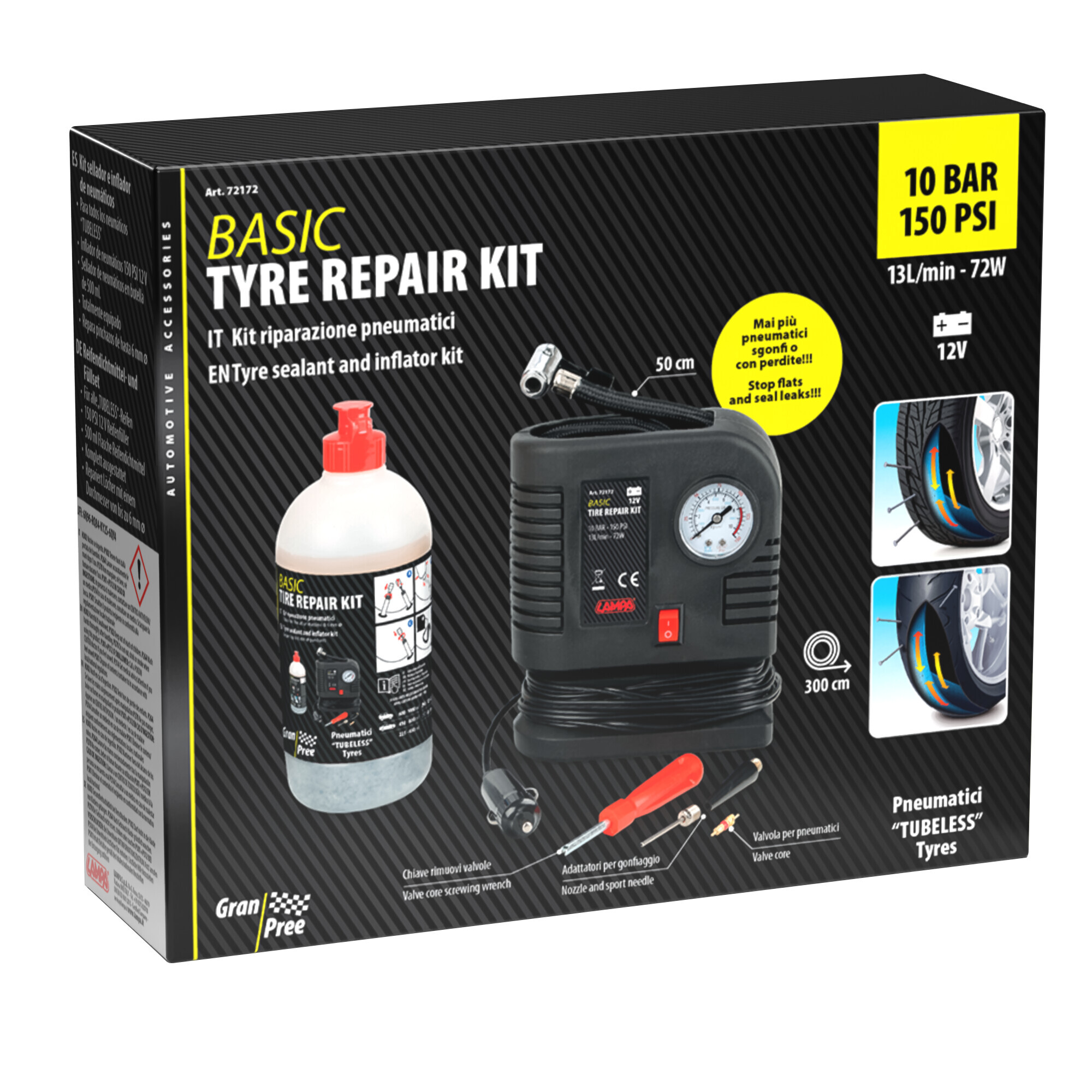 Gran Pree, kit riparazione pneumatici - immagine 4