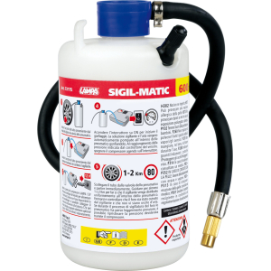 Sigil-Matic, kit liquido sigillante per pneumatici, 600 ml