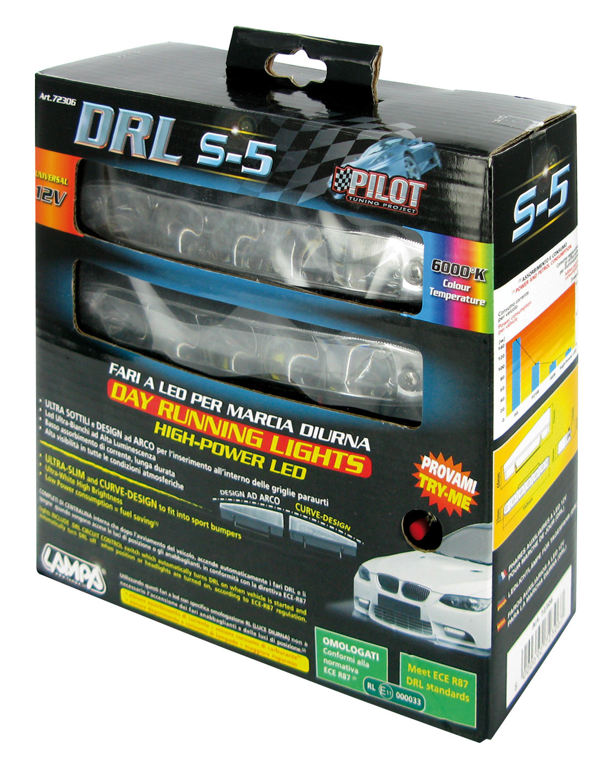 Fari a Led per marcia diurna - DRL S-5 - 12V - immagine 4
