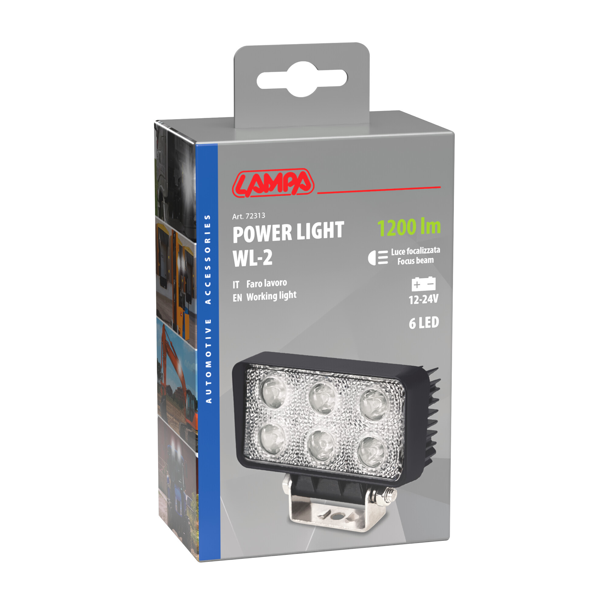 WL-2, faro ausiliario a 6 Led - 12/24V - Bianco - immagine 4