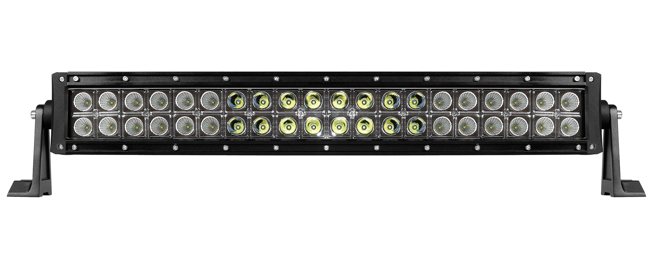 Barra a Led con struttura curva in alluminio, 12/24V - 55 cm
