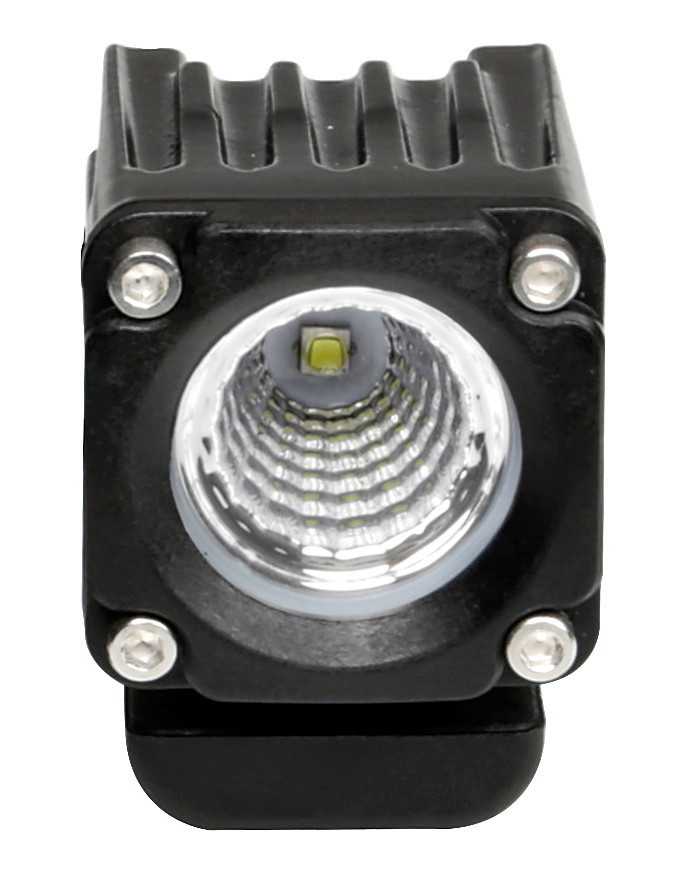 WL-19, faro ausiliario a 1 Led - 12/24V - Luce ampia - Bianco - immagine 3