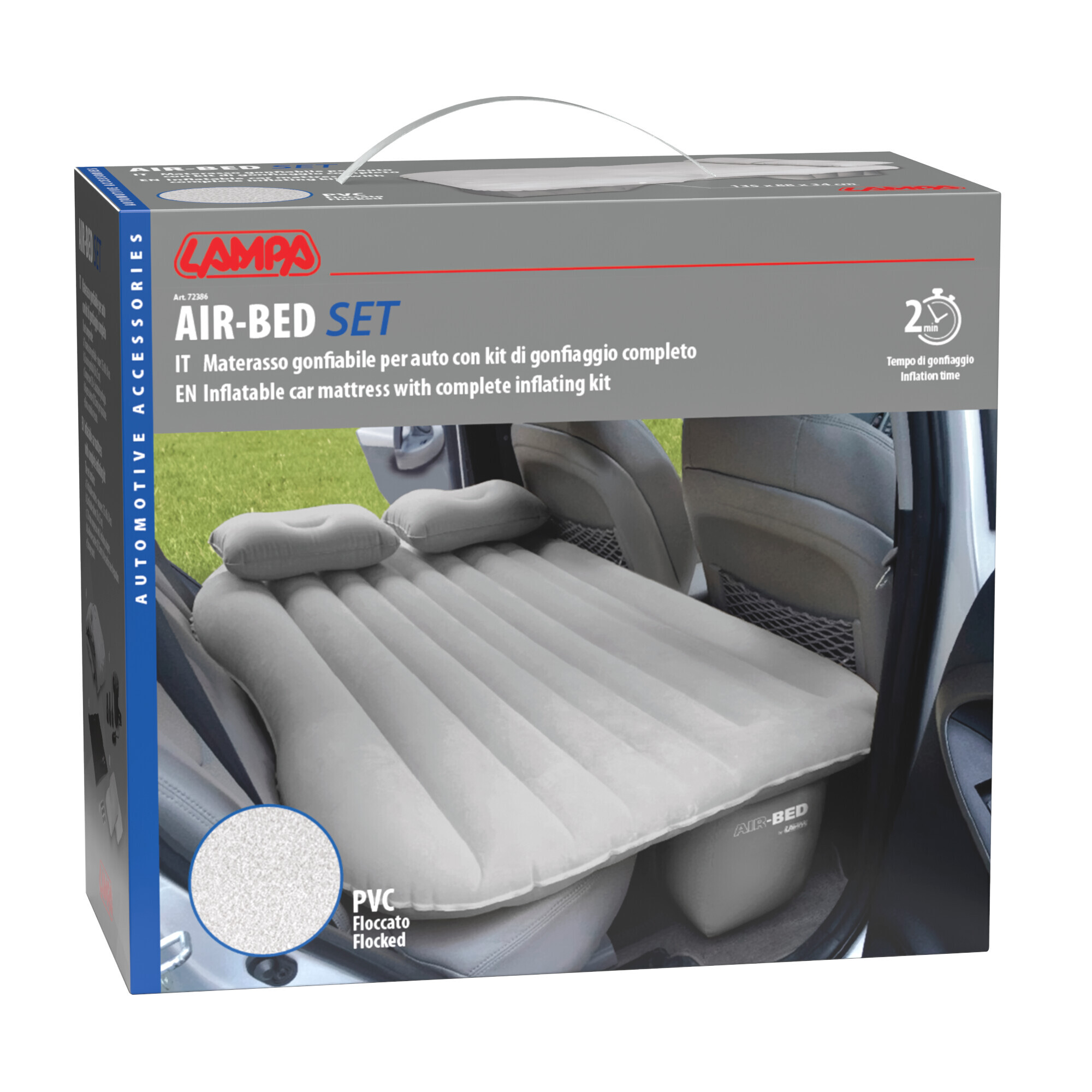 Air-Bed, materasso gonfiabile per auto + mini compressore 12V - immagine 9