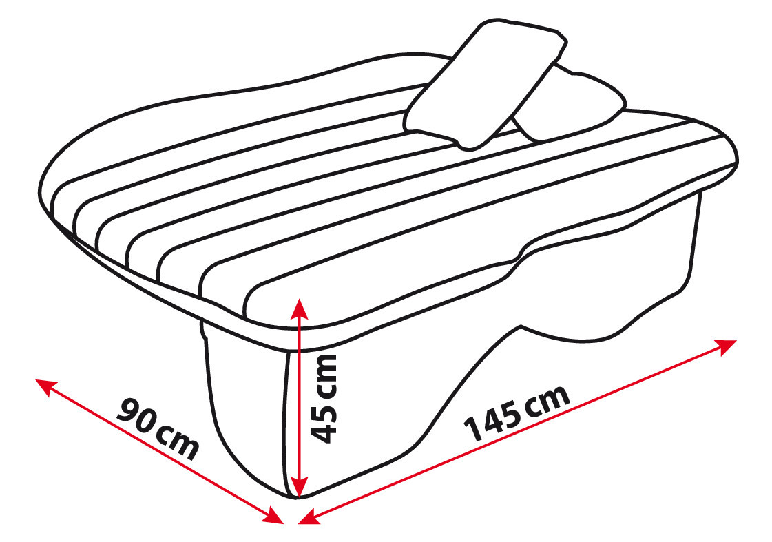 Air-Bed, materasso gonfiabile per auto + mini compressore 12V - immagine 7