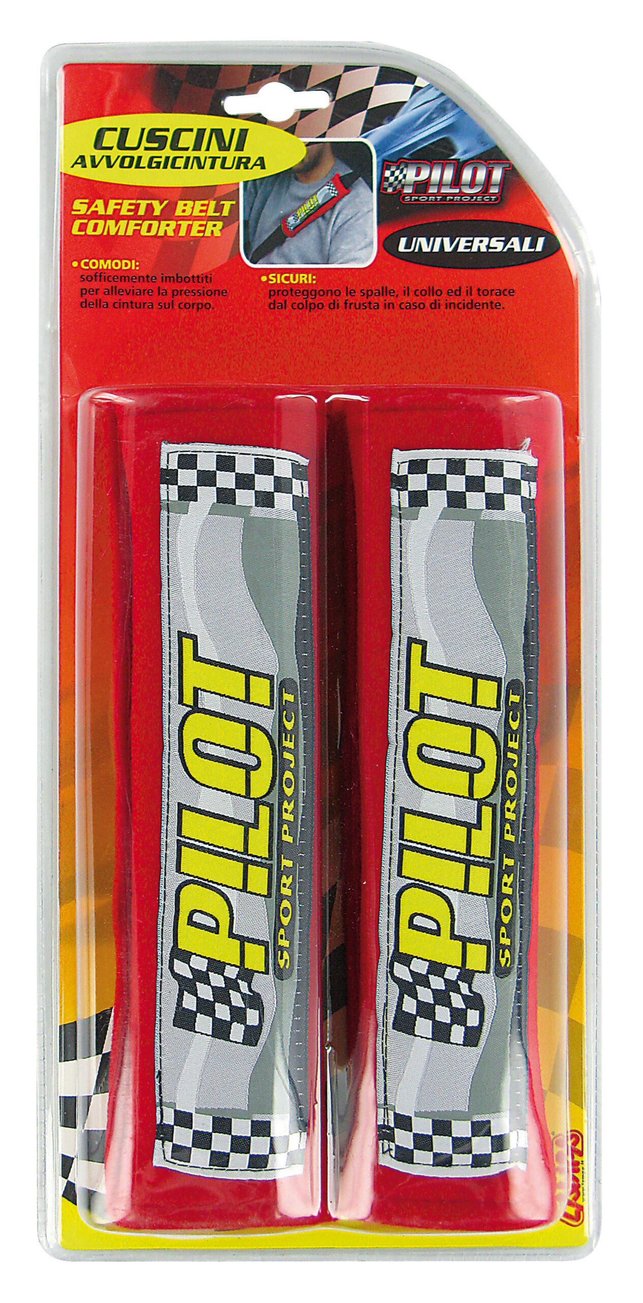 Pilot, coppia cuscini avvolgicintura - Rosso - immagine 2